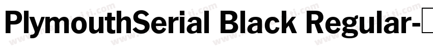 PlymouthSerial Black Regular字体转换